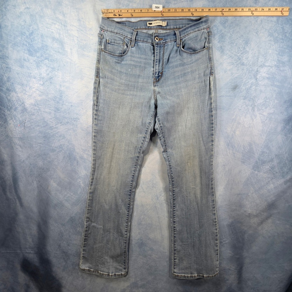 Levis 515 Bootcut Jeans‎ Womens 12 Light Wash Denim Mid Rise Blue W31 L32